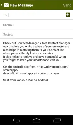 Contact Manager android App screenshot 1